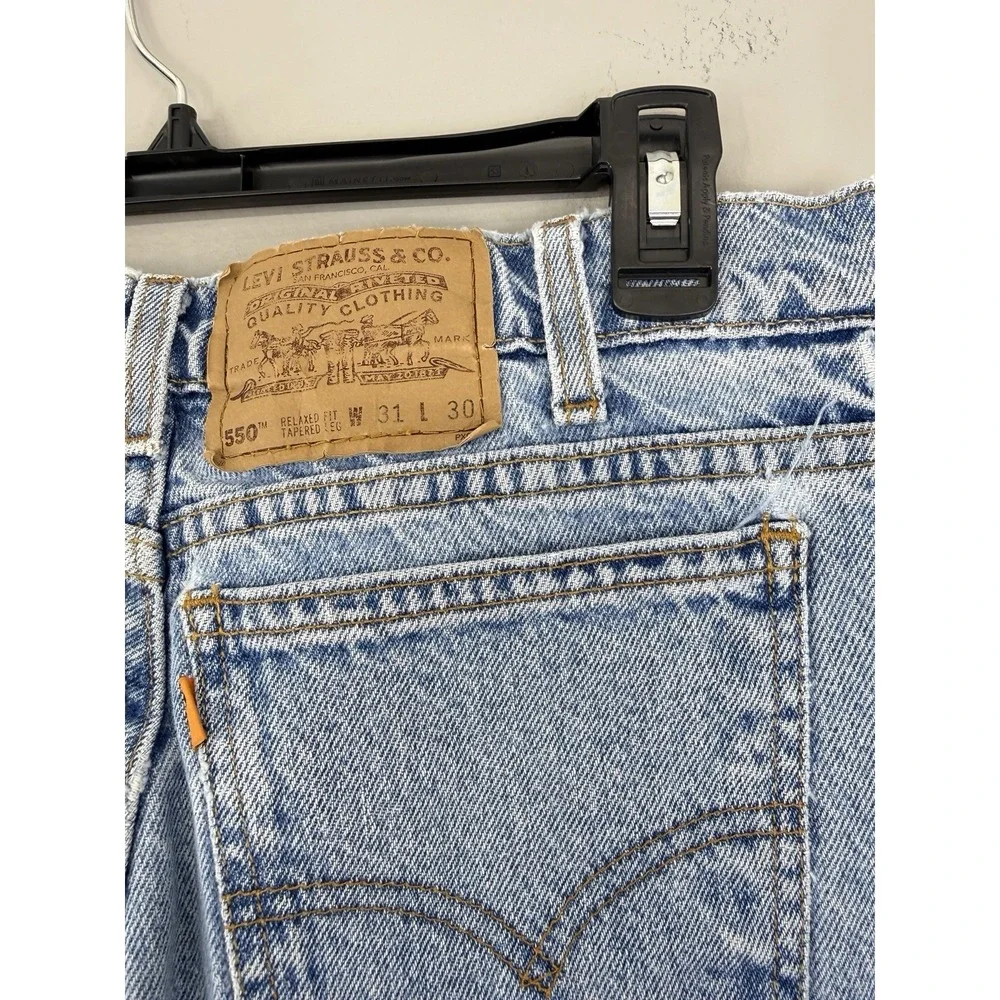 Vtg Levi's 550 Orange Tab Jeans Men's Fits 29x28.5 Relaxed Fit Tapered 90's